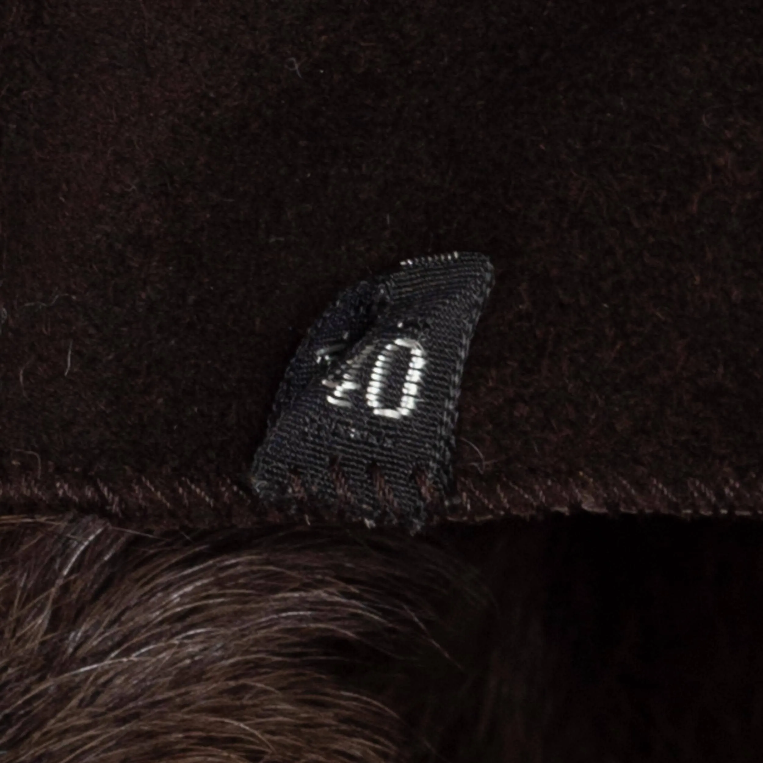 Medium 90s Dark Brown Leather & Fur Reversible Coat
