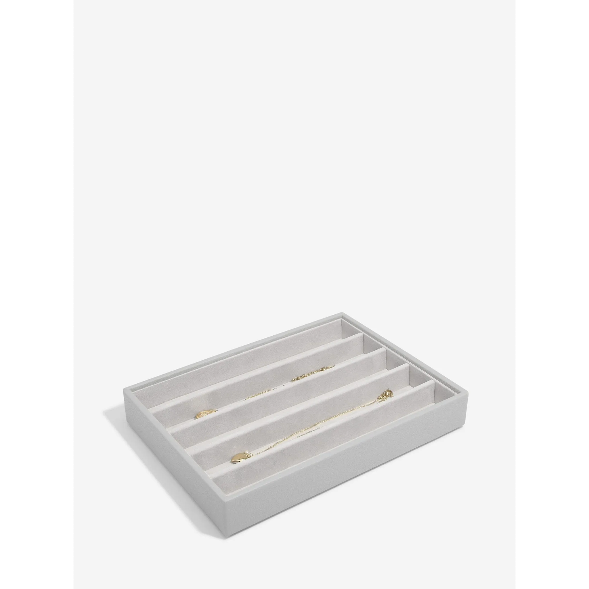 Medium Classic Jewellery Box Necklace Layer in Pebble Grey
