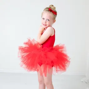 Mila & Rose Red Tank Leotard Tutu Dress