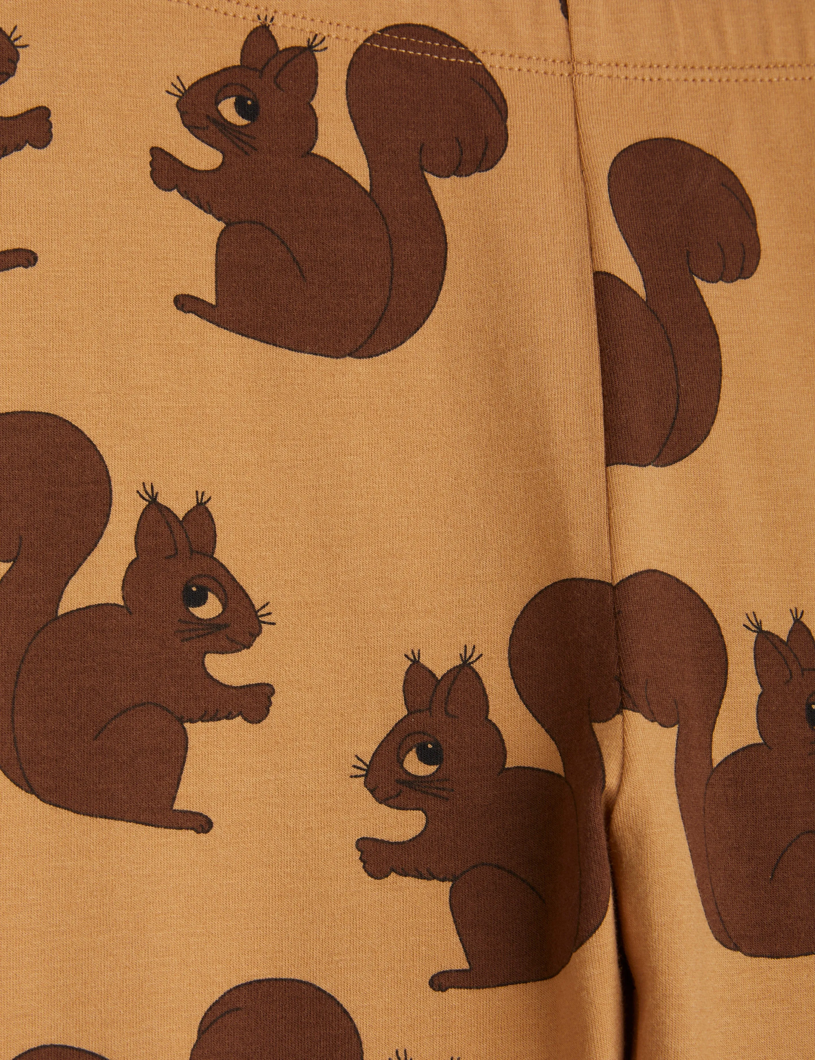 Mini Rodini Squirrel AOP Leggings - Brown