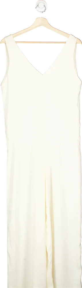 NA-KD White Flowy Jumpsuit EU 34 UK 8