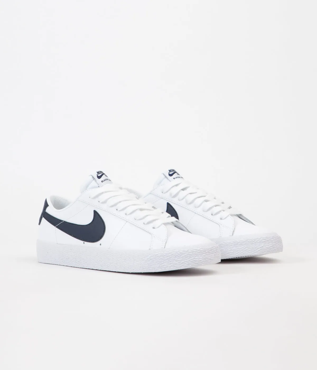 Nike SB Blazer Low Shoes - White / Obsidian