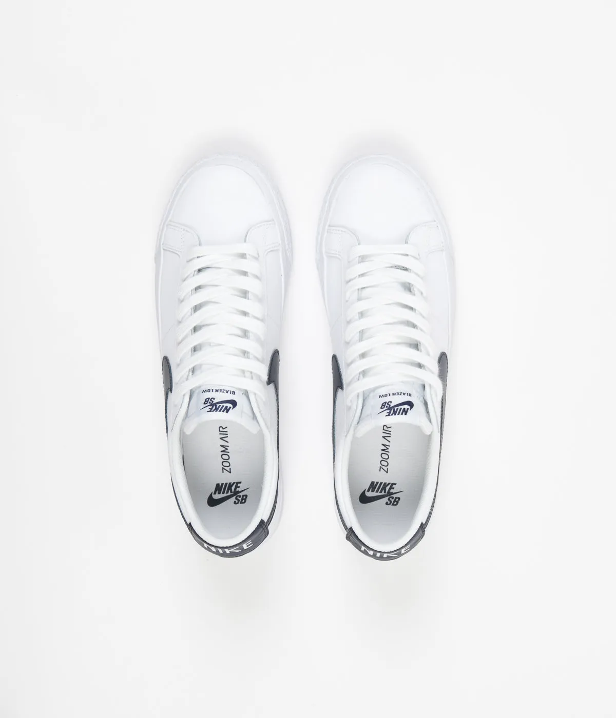 Nike SB Blazer Low Shoes - White / Obsidian