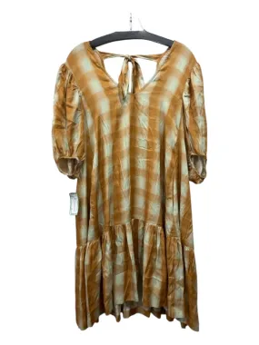 No. 6 Store Size S Seafoam Green & Orange Viscose & Rayon Viscose Mini Dress