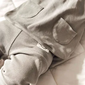 Organic Rib Leggings - Grey