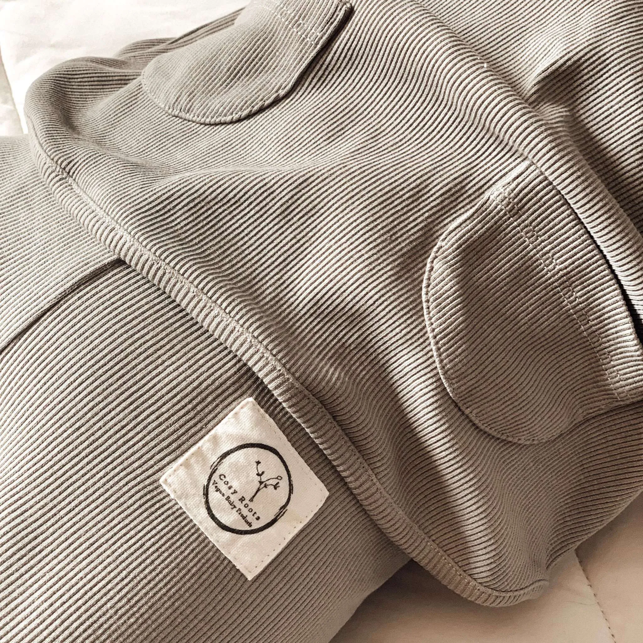 Organic Rib Leggings - Grey
