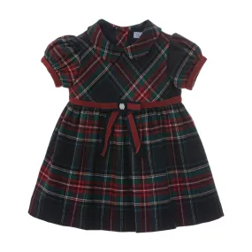 Patachou Baby & Toddler Girls Green Tartan Check Flannel Dress