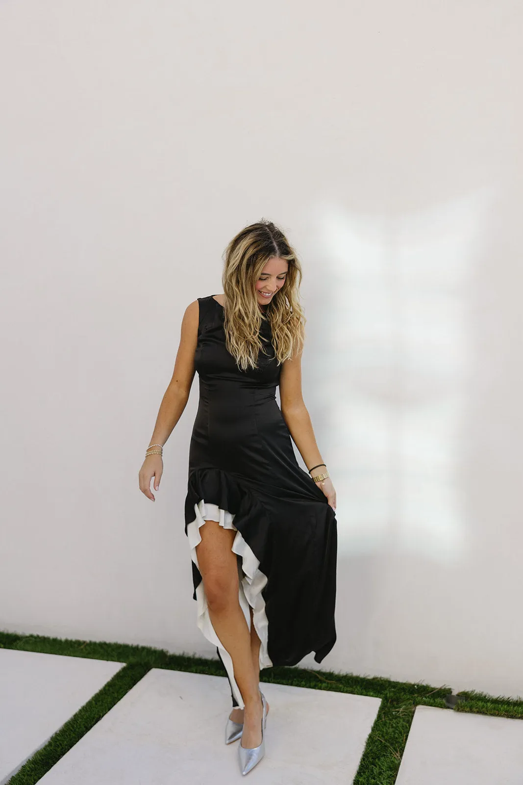 Primrose Maxi Dress - Black/Ivory