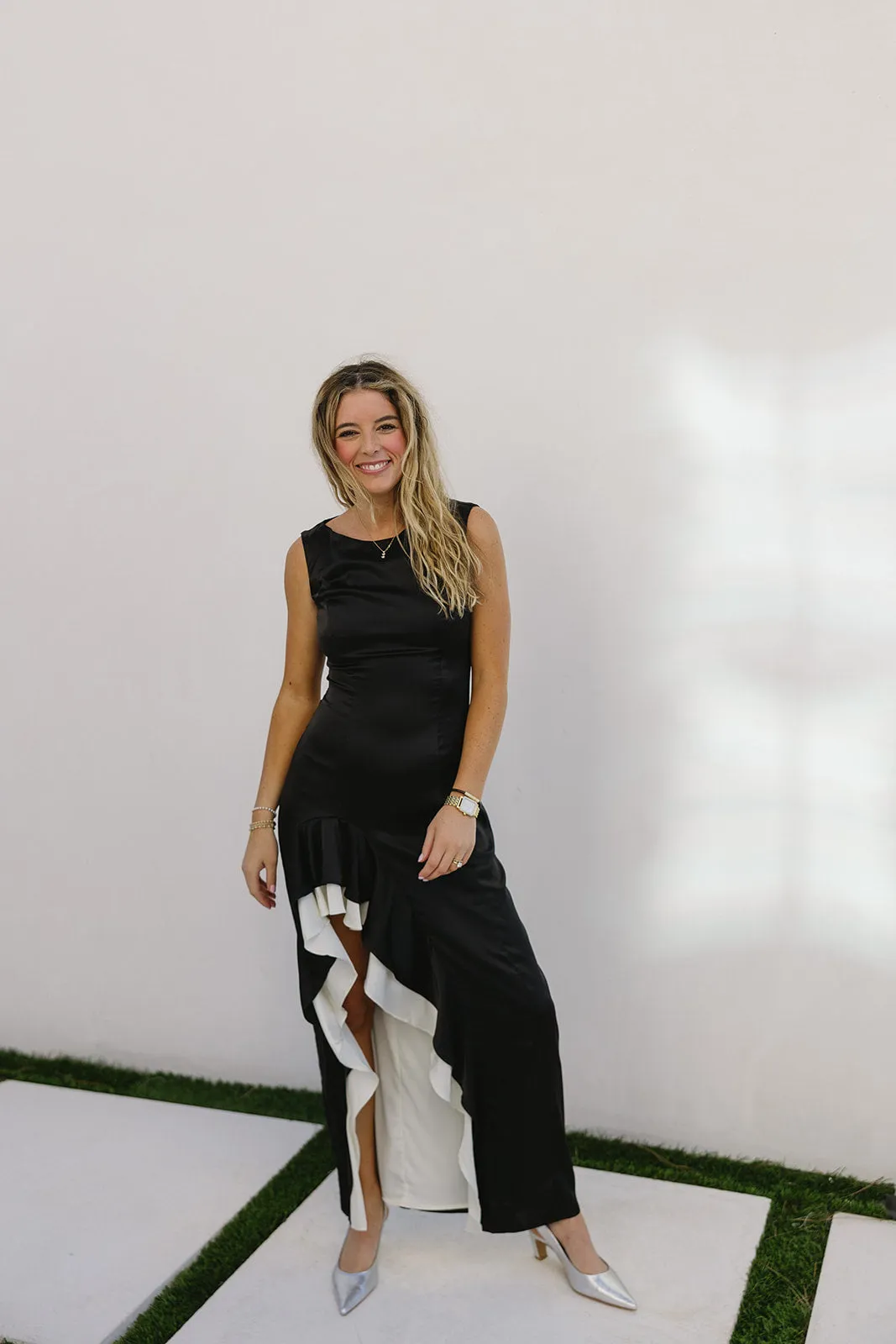 Primrose Maxi Dress - Black/Ivory