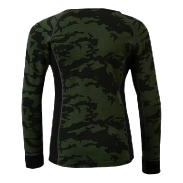 Print Merino Set Green