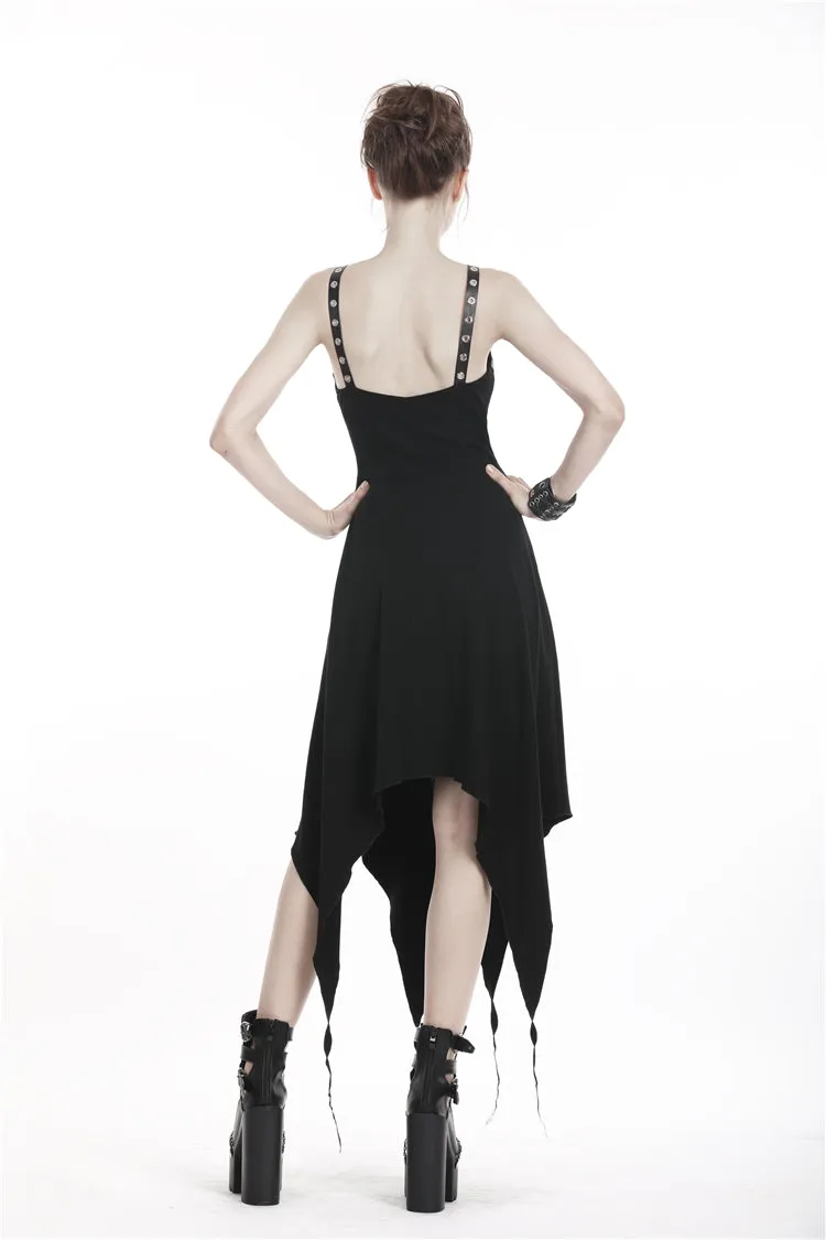 Punk metal V chest dress DW315