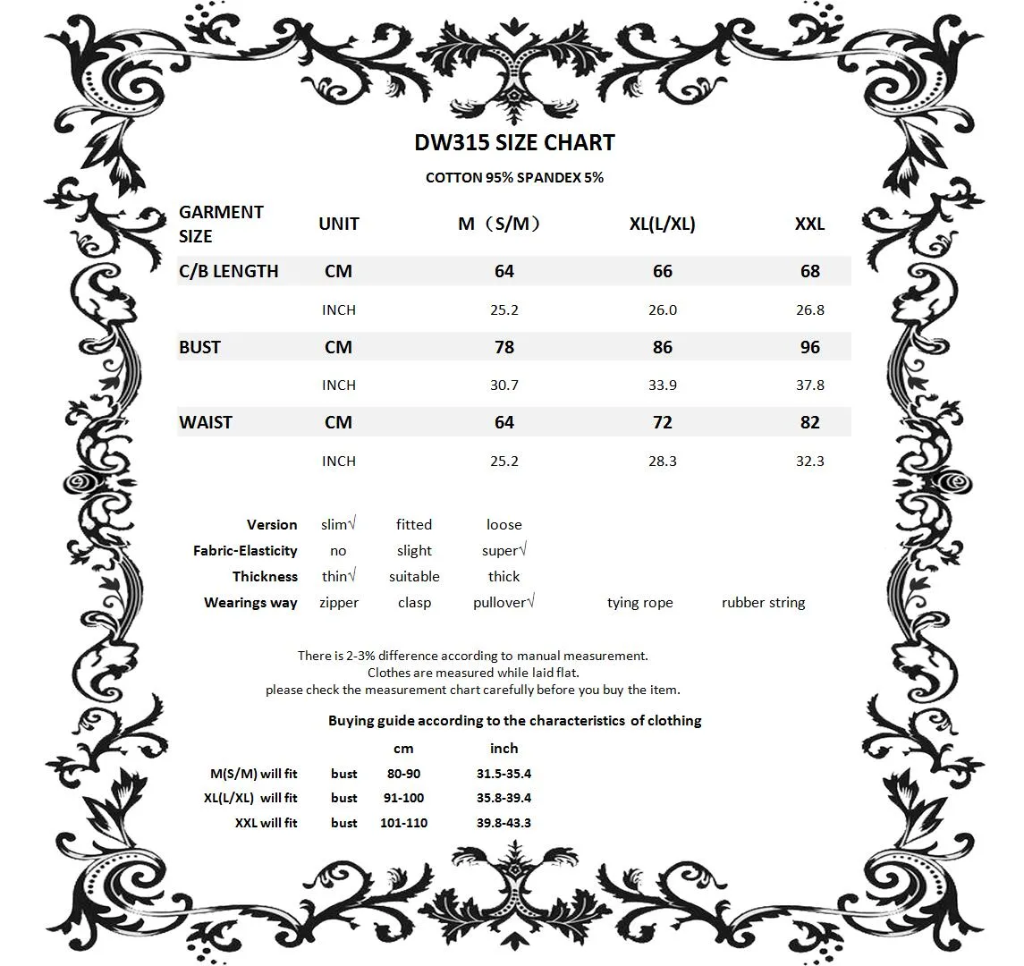 Punk metal V chest dress DW315