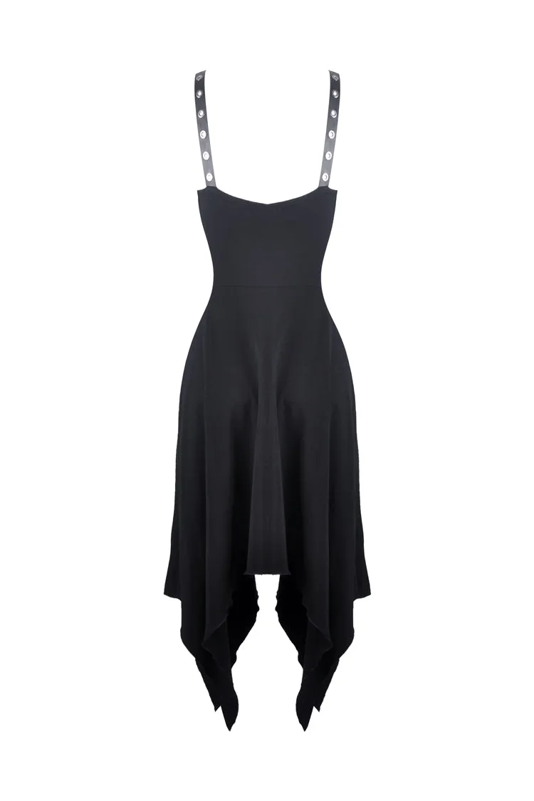 Punk metal V chest dress DW315