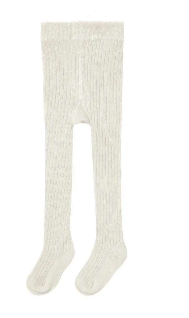 Quincy Mae Organic Cotton Ribbed Tights