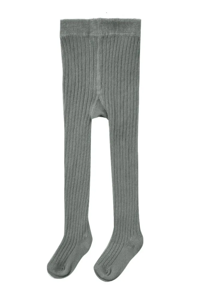 Quincy Mae Organic Cotton Ribbed Tights
