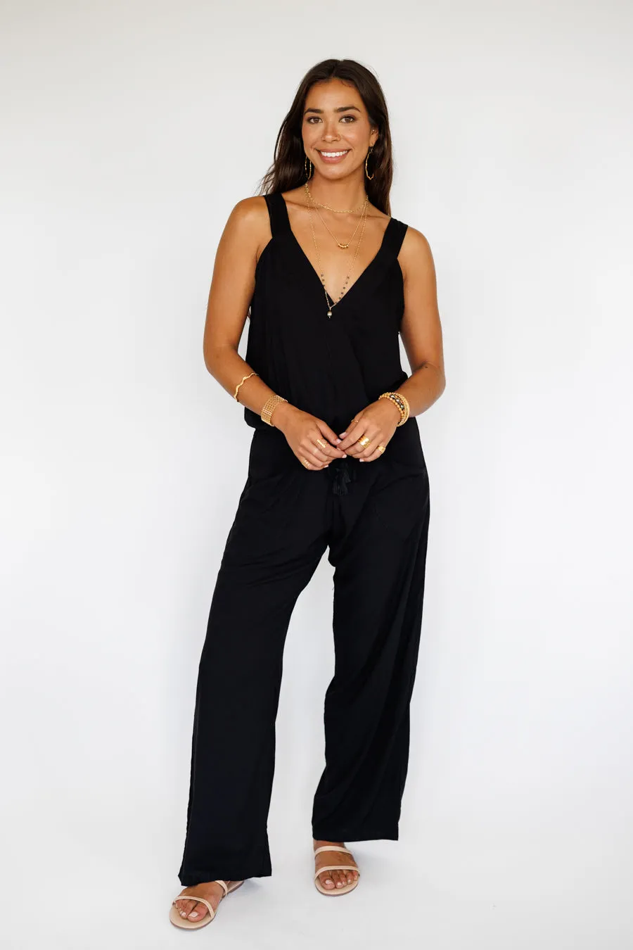 Reeve Jumpsuit / Solid Black