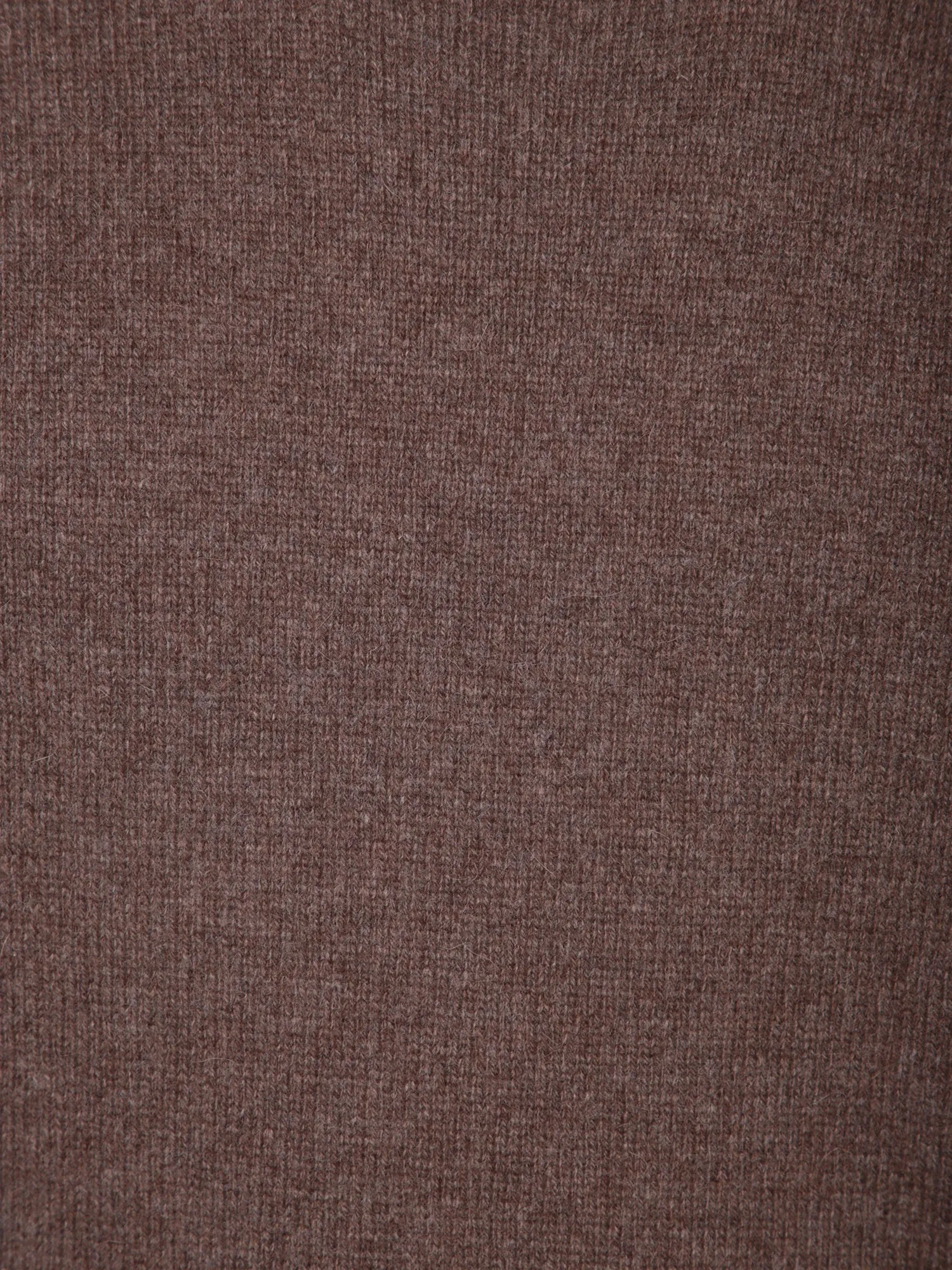 Roundneck brown wool pullover