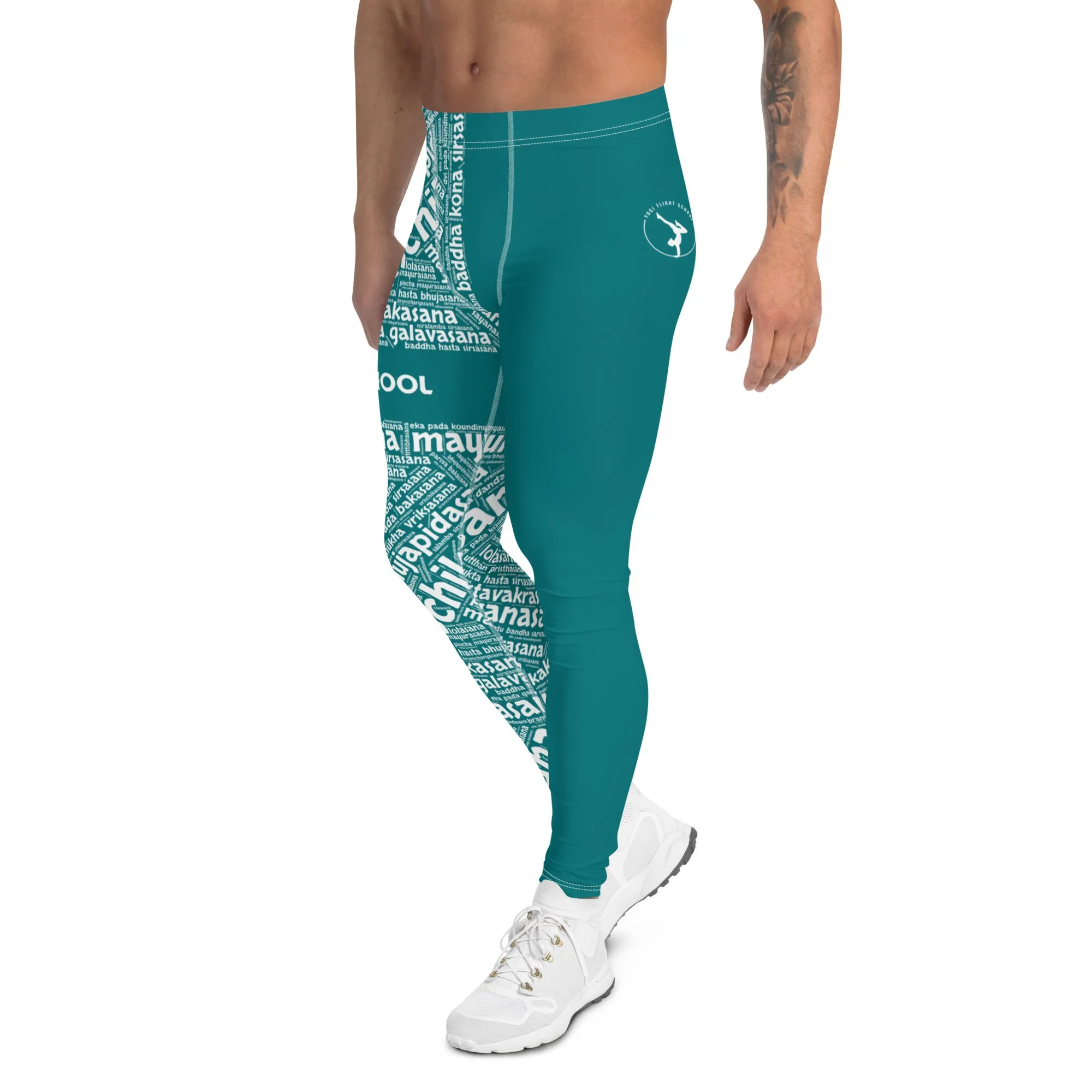 Sanskrit Men's Leggings (YFS Teal)
