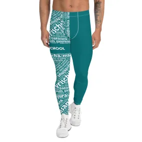 Sanskrit Men's Leggings (YFS Teal)