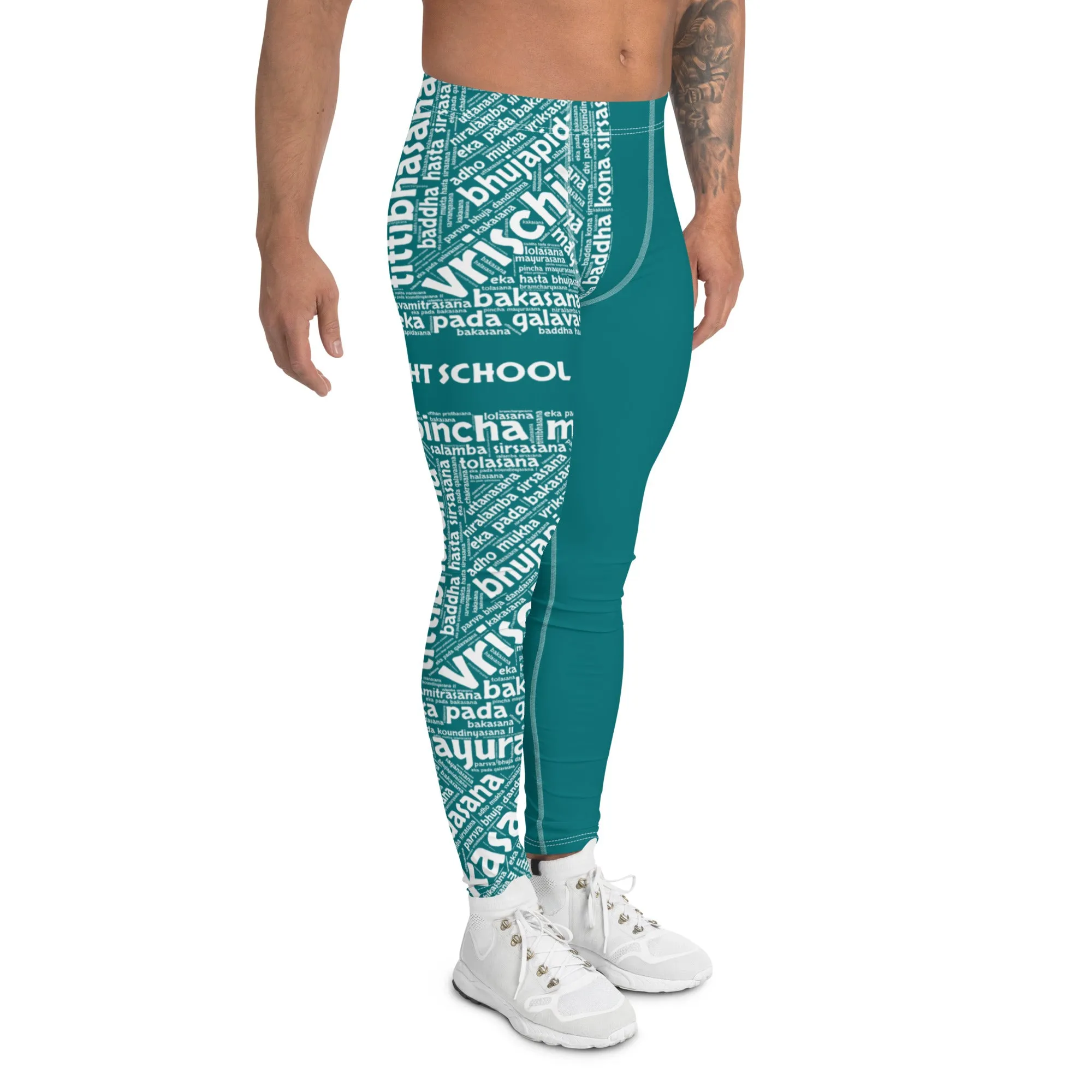 Sanskrit Men's Leggings (YFS Teal)