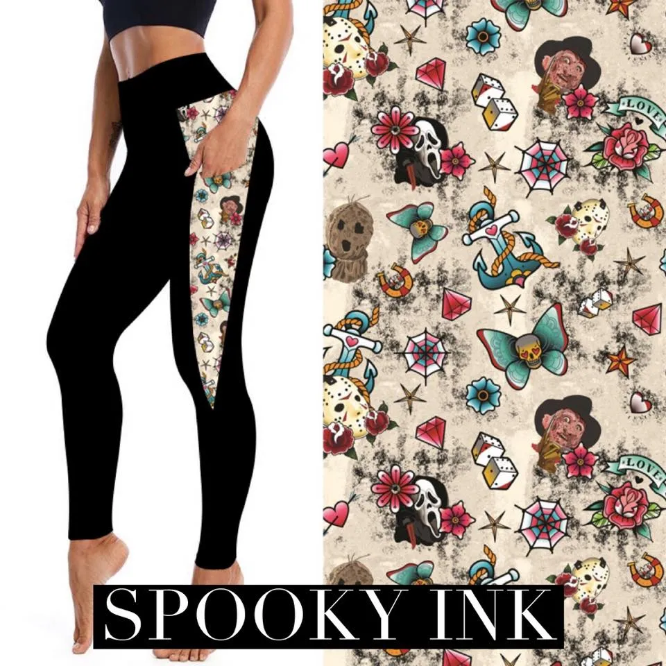 SPOOKY INK LEGGINGS