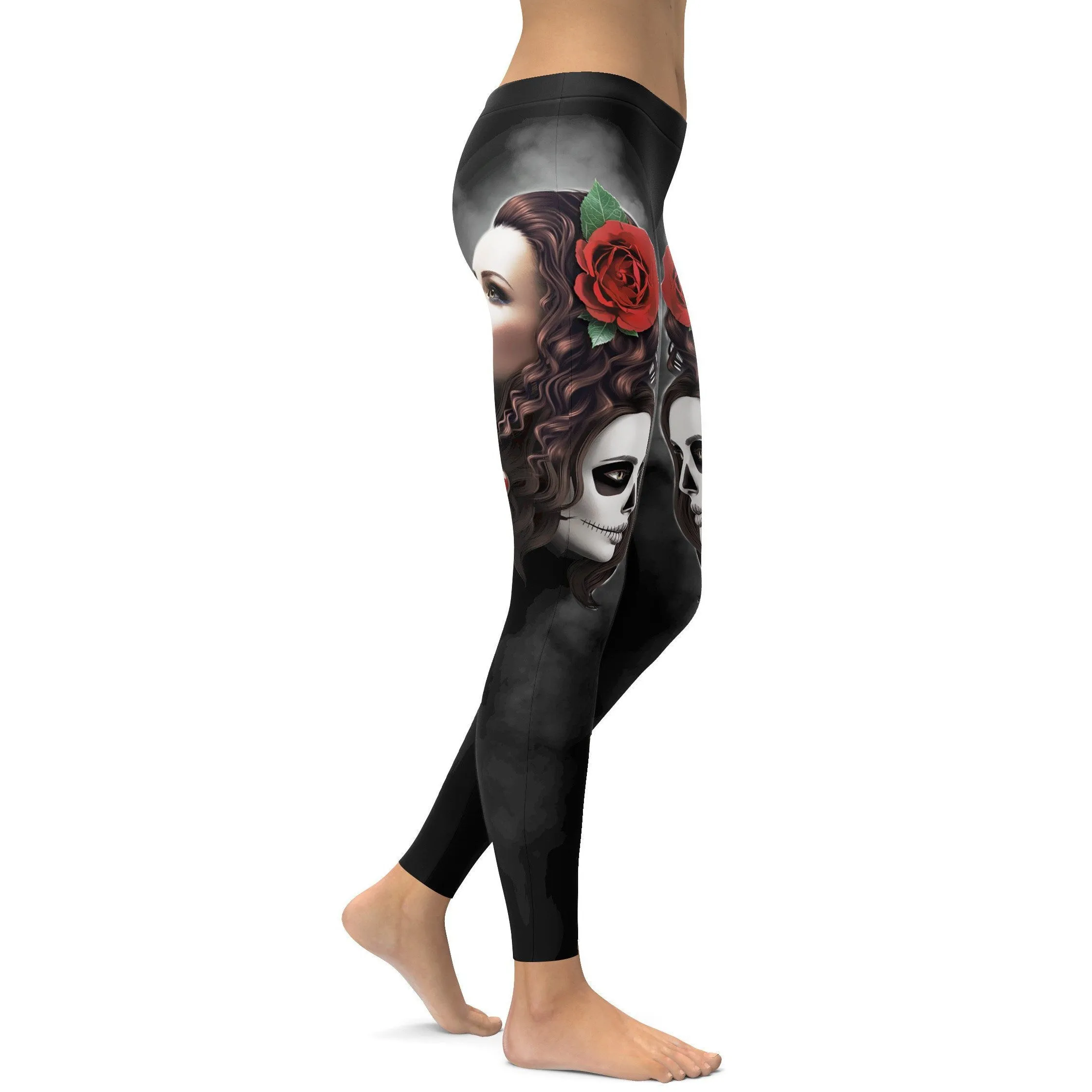 Sugar Skull Good Girl / Bad Girl Leggings