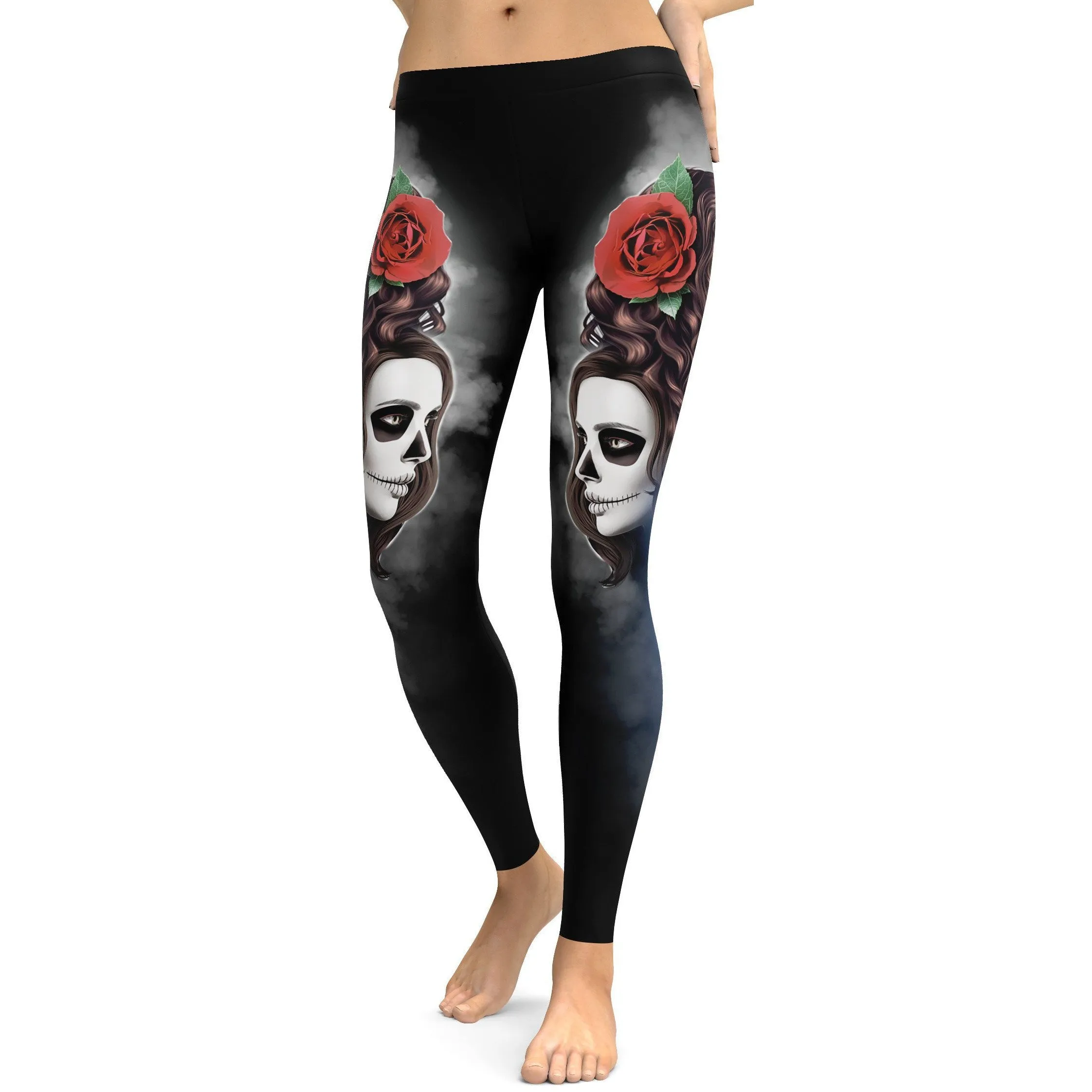 Sugar Skull Good Girl / Bad Girl Leggings