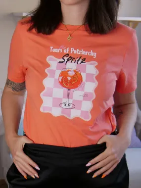 Tears of Patriarchy Spritz T-Shirt in Orange