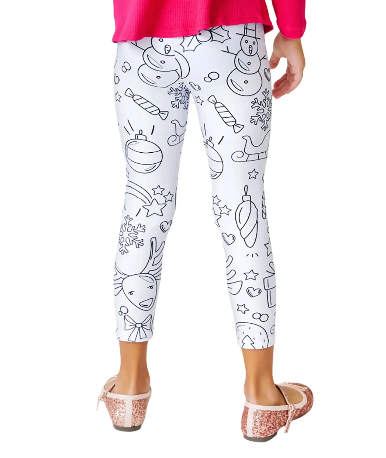 Terez Girl Christmas Coloring Leggings