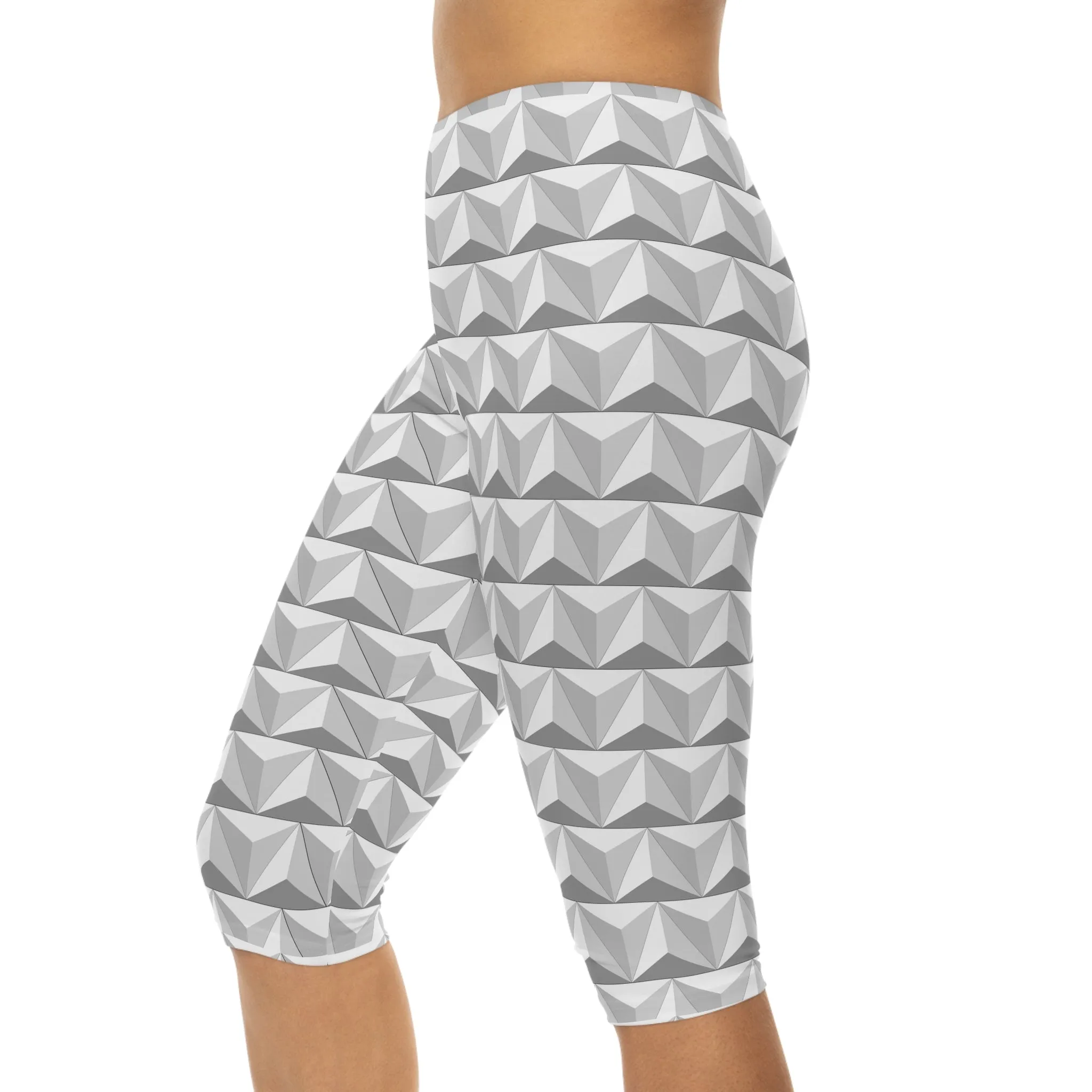 The World of Tomorrow Womens Capri Leggings Running Costume Cosplay Bounding