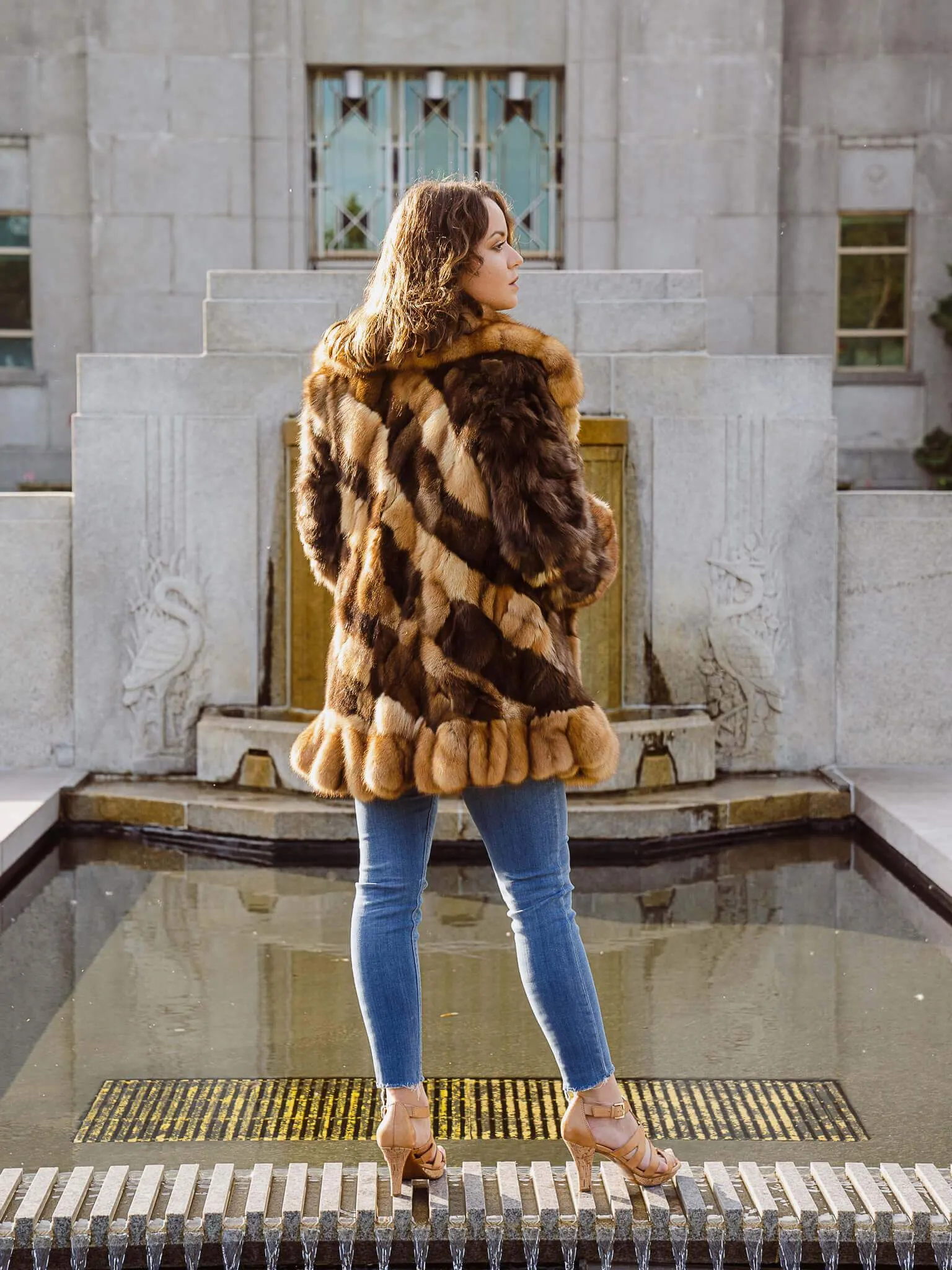 Three Tones Sable Jacket
