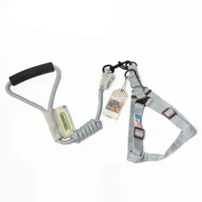 TOUCHDOG Original Round Climbing Rope Dog Leash and Harness (Grey)