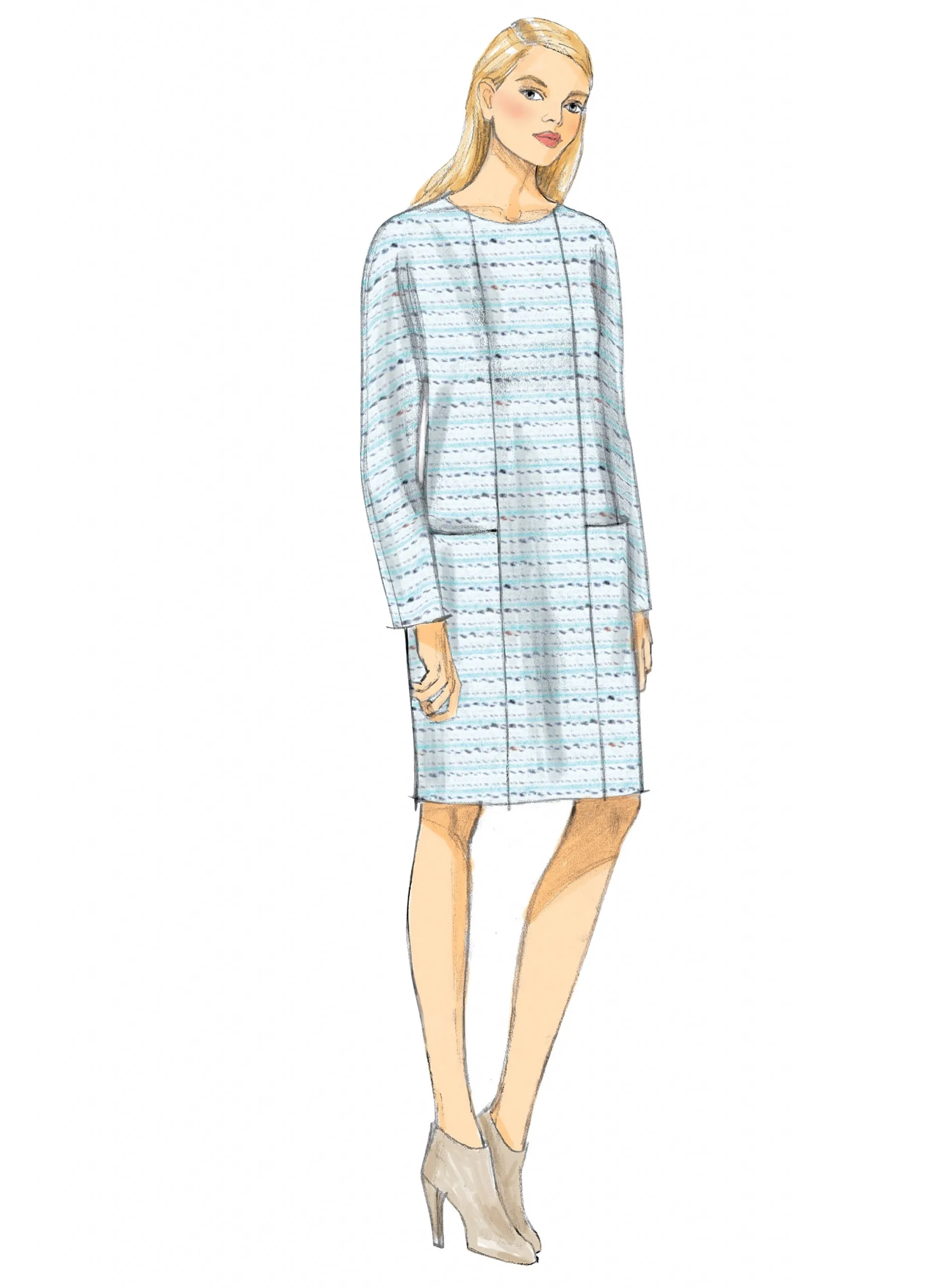 Vogue Pattern V9022 Misses' Dress