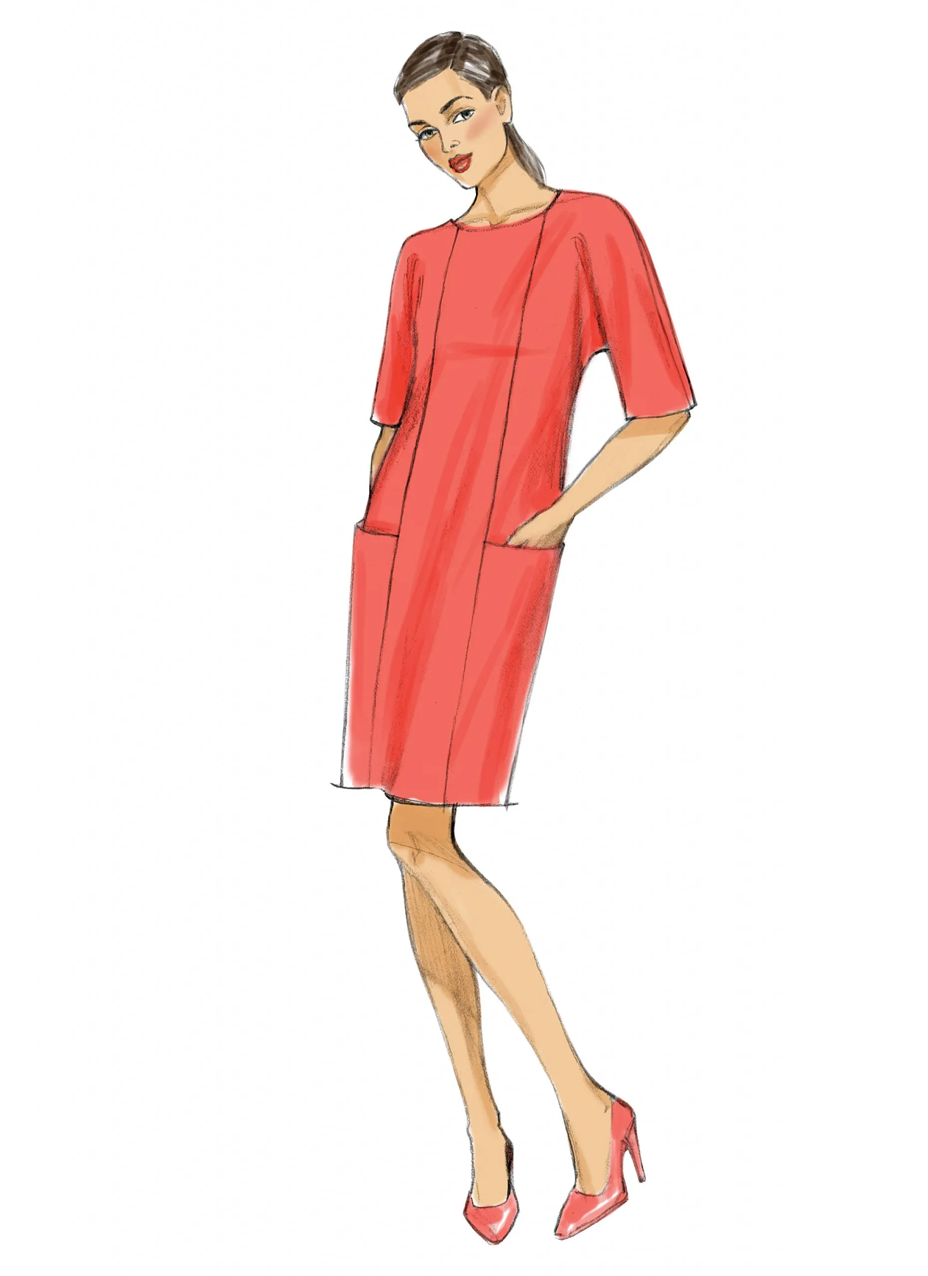 Vogue Pattern V9022 Misses' Dress