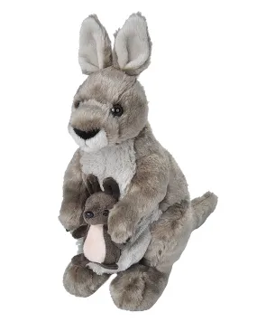 Wild Republic Cuddlekins Kangaroo with Joey 12 Inch