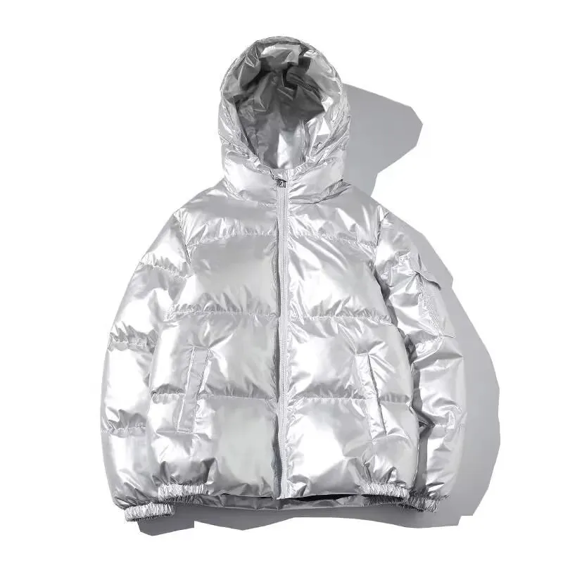 Winter Waterproof Hooded Thick Golden Coat