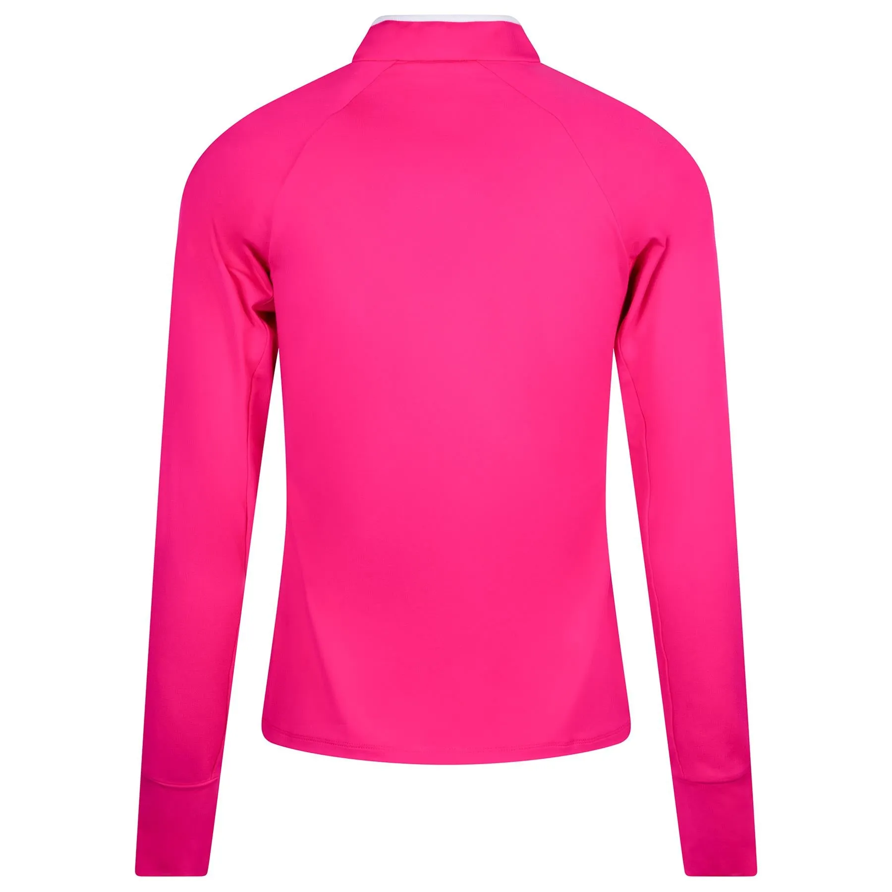Womens Performance Quarter Zip Bright Pink/Ceramic White - SS24